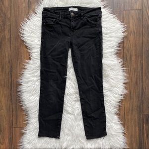 Abercrombie&Fitch Mid Rise Ankle Frayed Hem Jeans